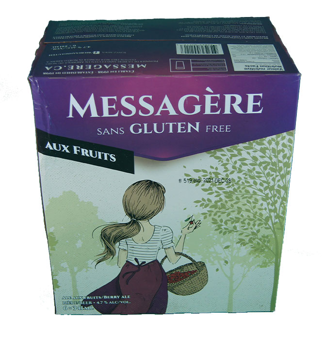 Messagère rousse legère sans gluten aux fruits 6x341ml