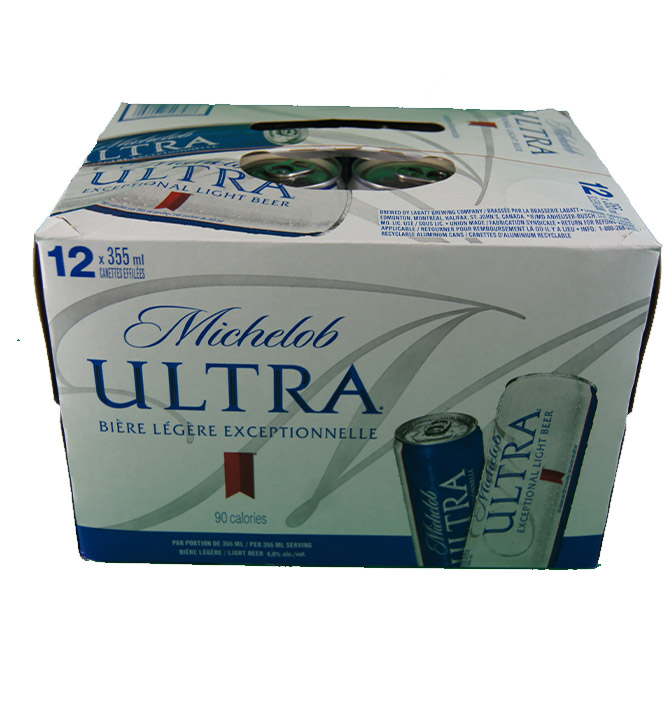 Michelob ultra bière légère exeptionnelle 12x341ml