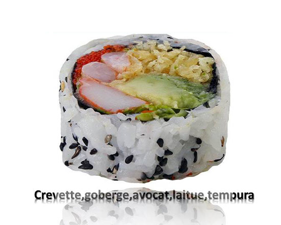 Futomaki aux crevettes épicées