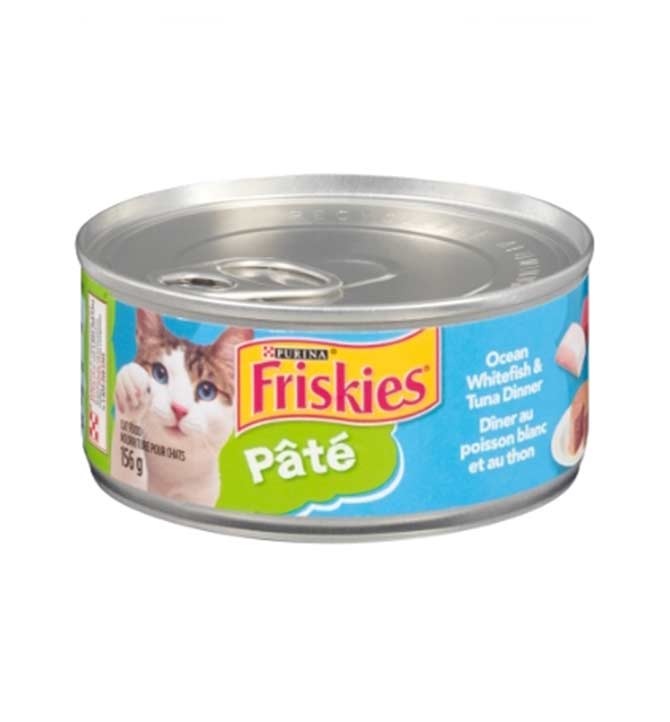 Nourriture pour chat Friskies poisson blanc et thon 156g