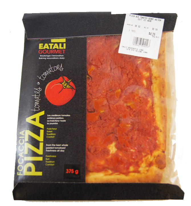 Pizza focaccia aux tomates Eatali Gourmet 375g