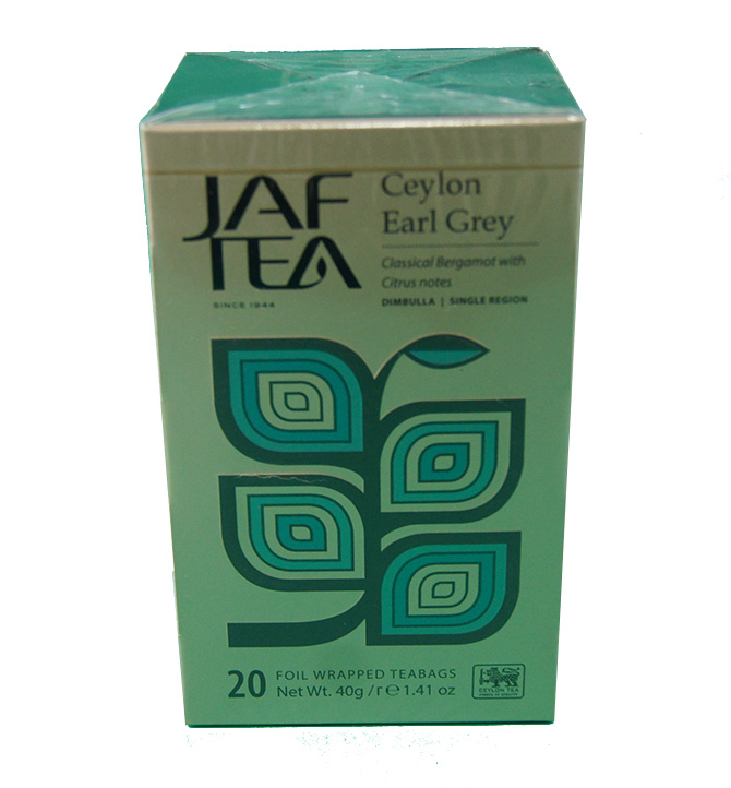 Sachets de thé Ceylon earl grey Jaf tea 40g