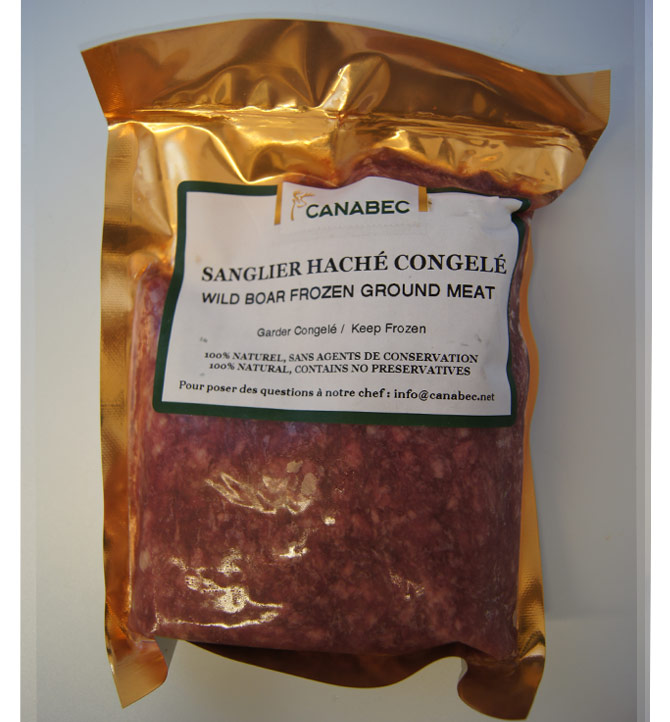 Sanglier haché congelé