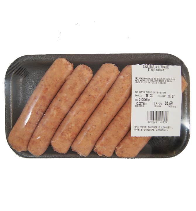 Saucisses à l'érable