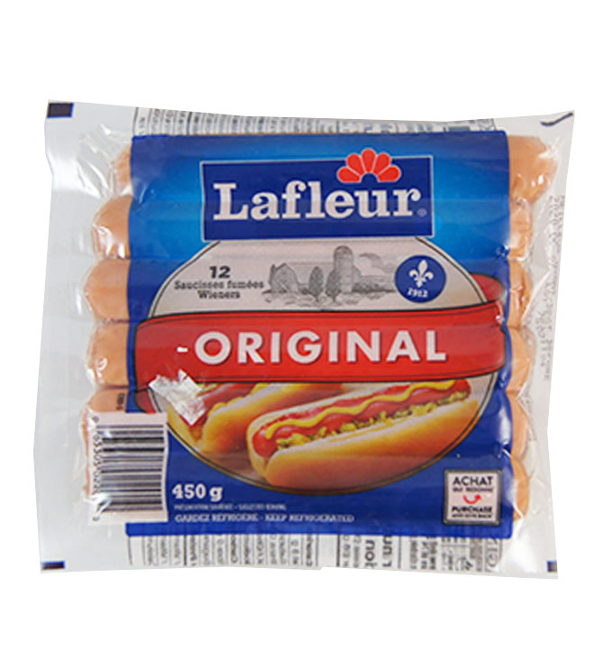 Saucisse fumées originale Lafleur 450g 12 mrcx