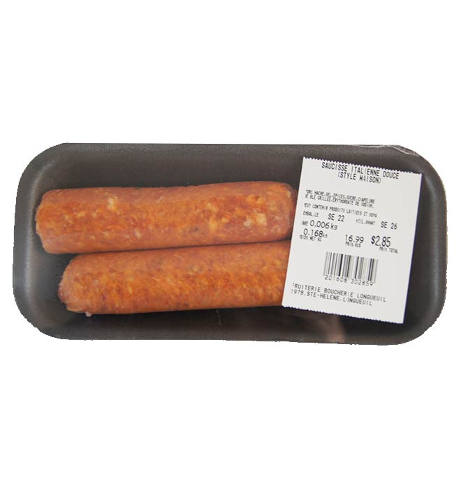 Saucisses italiennes douce