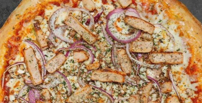 Poulet'zza / Chicken and Herbs Pizza