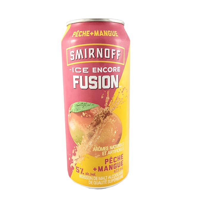 Smirnoff ice pêche et mangue 473ml