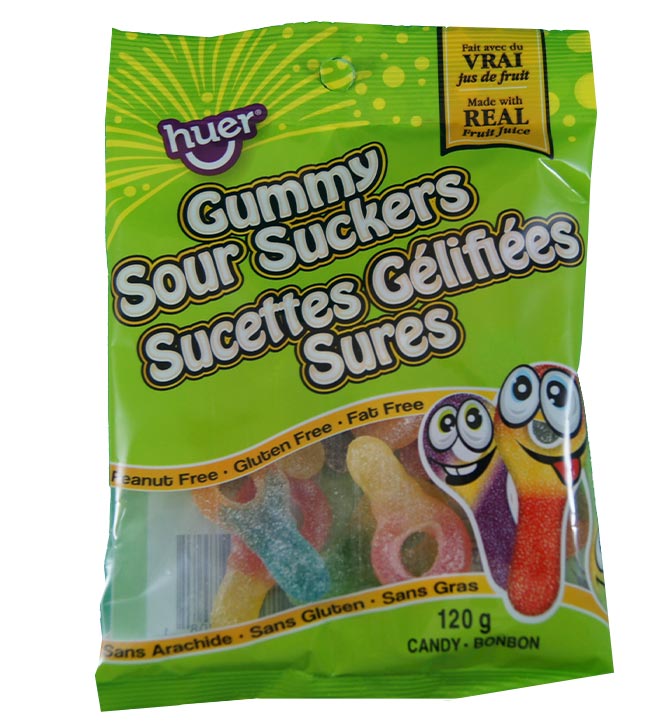 Sucettes gélifiés sures Huer 120g