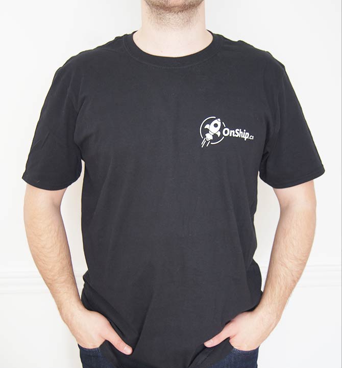 T-shirt noir onship.ca