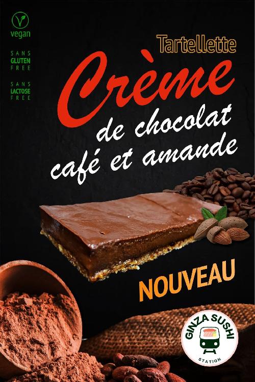 Tartelette Crème de chocolat, café et amande
