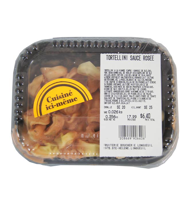 Tortellinis sauce rosée